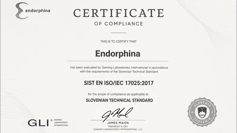Endorphina Berhasil Masuk Pasar Teregulasi Slovenia
